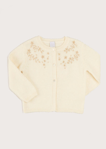 Girls shop gold cardigan