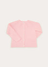 Openwork Cardigan In Pink (6mths-10yrs) KNITWEAR  from Pepa London
