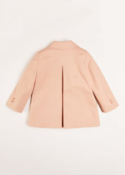 Peter Pan Collar Swing Coat in Pink (18mths-10yrs) Coats  from Pepa London