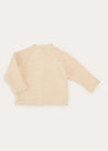 Cable Detail Cardigan In Cream (6mths-3yrs) KNITWEAR  from Pepa London