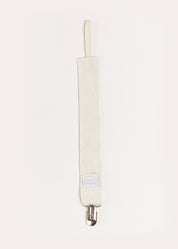 Striped Clip Dummy in Beige ACCESSORIES from Pepa London