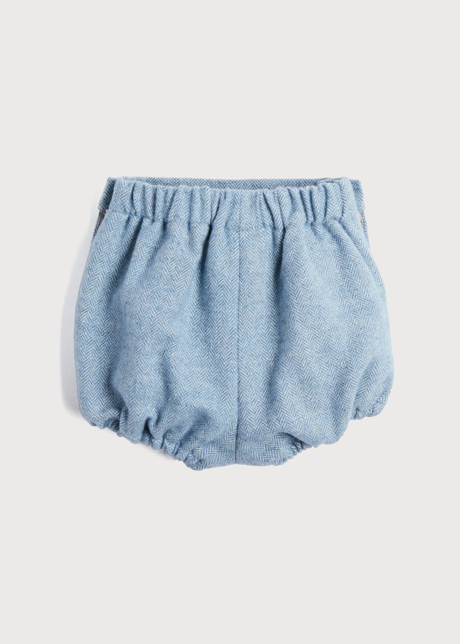 Herringbone Bloomers in Blue (3mths-2yrs) Bloomers  from Pepa London
