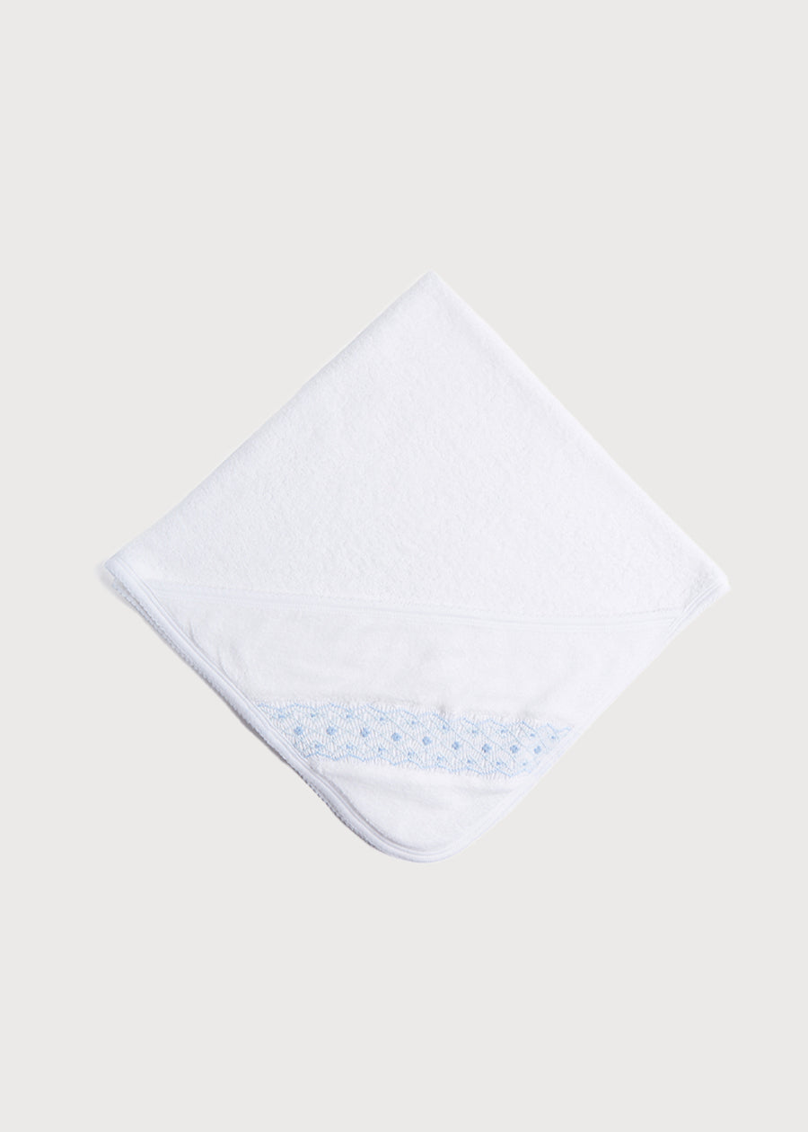 Blue Hand Smocked Towel Accessories  from Pepa London