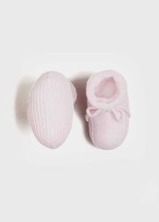 Knitted Booties in Pink Shoes  from Pepa London