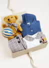 Checked Baby Gift Set in Beige Look  from Pepa London