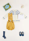 The Mustard Herringbon Bloomers Baby Boy Look Look  from Pepa London