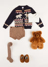 The Bear Knitted Cardigan Baby Boy Look Look  from Pepa London