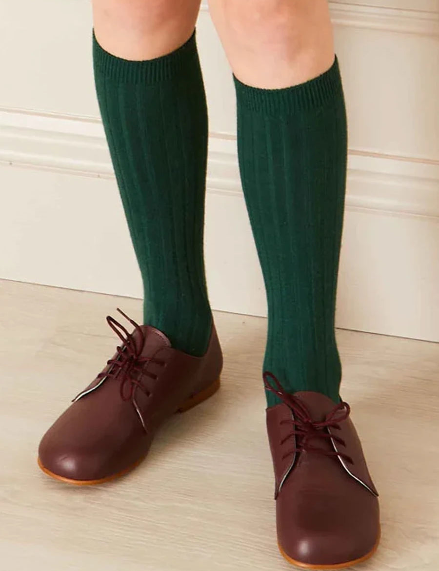 Leather Lace-Up Burgundy Shoes (20-34EU) SHOES from Pepa London