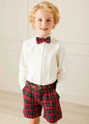 Belgravia Tartan Bow Tie in Red Hair Accessories  from Pepa London