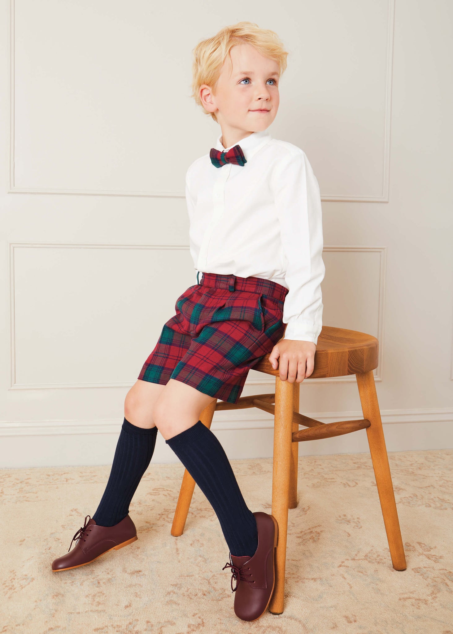Tartan Bow Tie In Red ACCESSORIES  from Pepa London