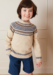 Wool Shorts In Blue (4-10yrs) SHORTS  from Pepa London