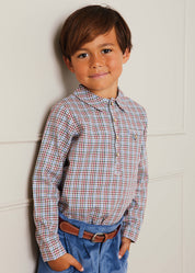 Polo Collar Long Sleeve Shirt in Multicolored (12mths-10yrs) Shirts  from Pepa London
