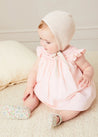 Hand Smocked Sleeveless Dress With Bloomers in Pink (1-12mths) DRESSES from Pepa London