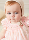 Hand Smocked Sleeveless Dress With Bloomers in Pink (1-12mths) DRESSES from Pepa London