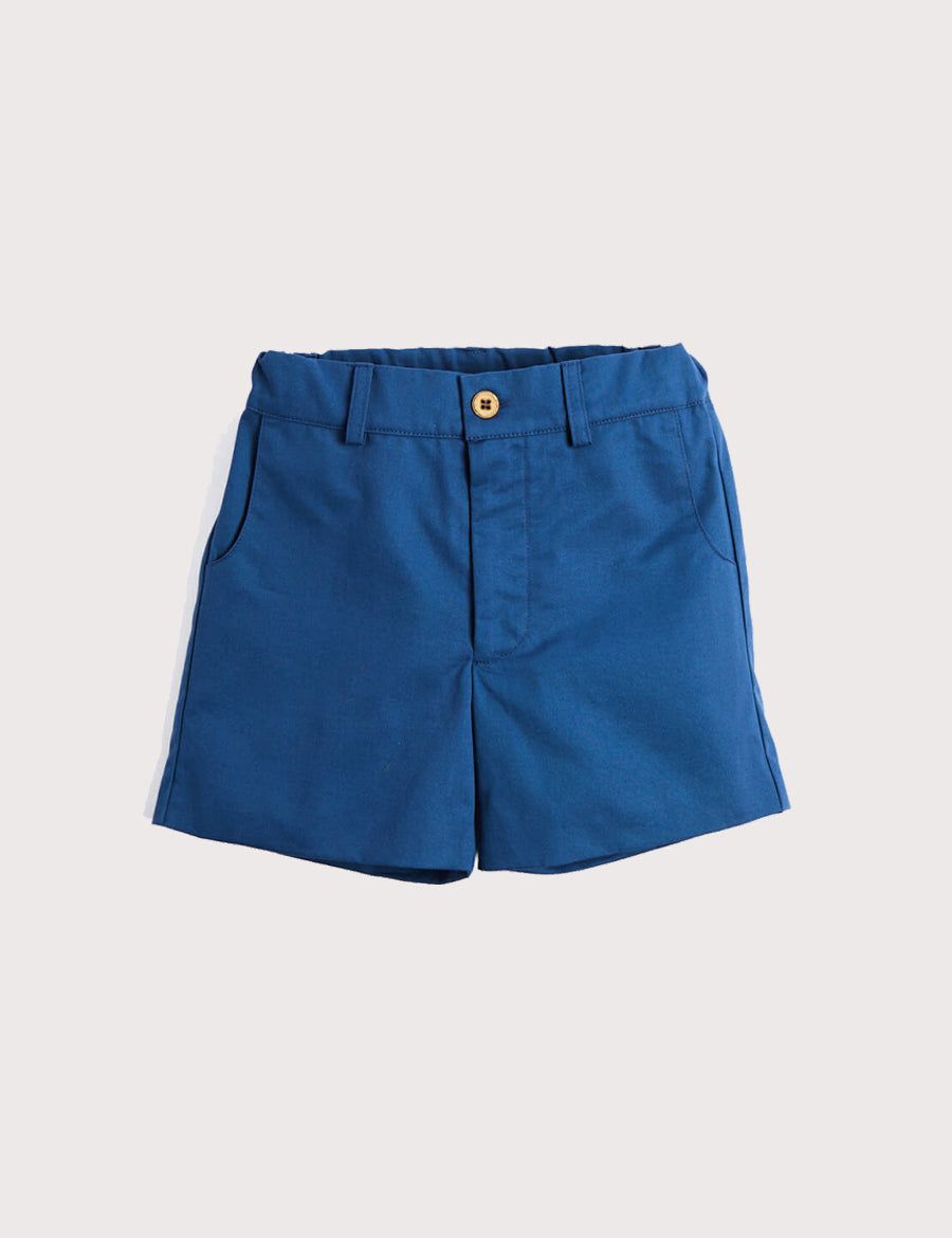 Classic Smart Shorts in French Blue (4-10yrs) Shorts  from Pepa London