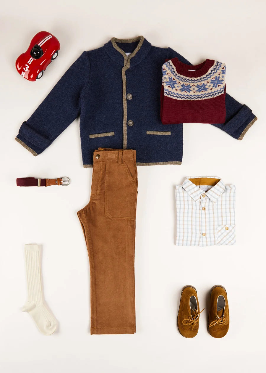The Navy Austrian Jacket Boy Look Look  from Pepa London