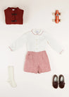 Toggle Fastening Knitted Cardigan in Red (12mths-10yrs) Knitwear  from Pepa London