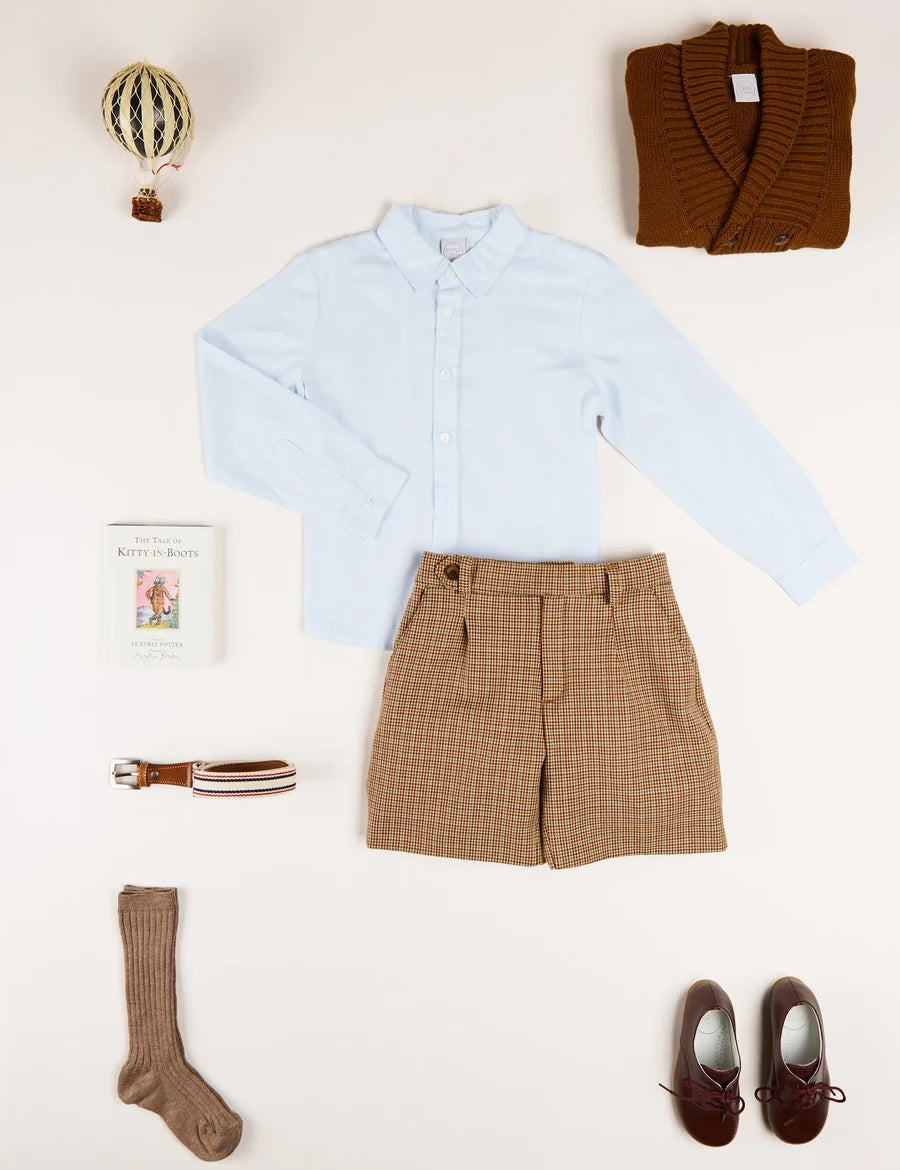 The Chester Puppytooth Shorts Look  from Pepa London