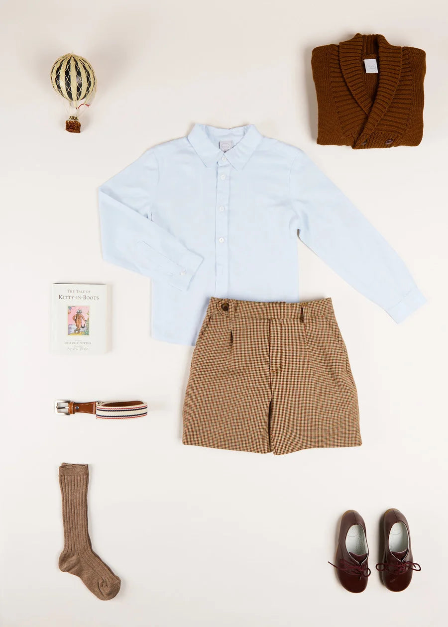 The Chester Puppytooth Shorts Look  from Pepa London