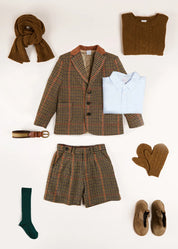 The Tweed Blazer Shorts Set Boy Look Look  from Pepa London