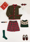 The Belgravia Tartan Shorts and Austrian Jacket Boy Look Look  from Pepa London