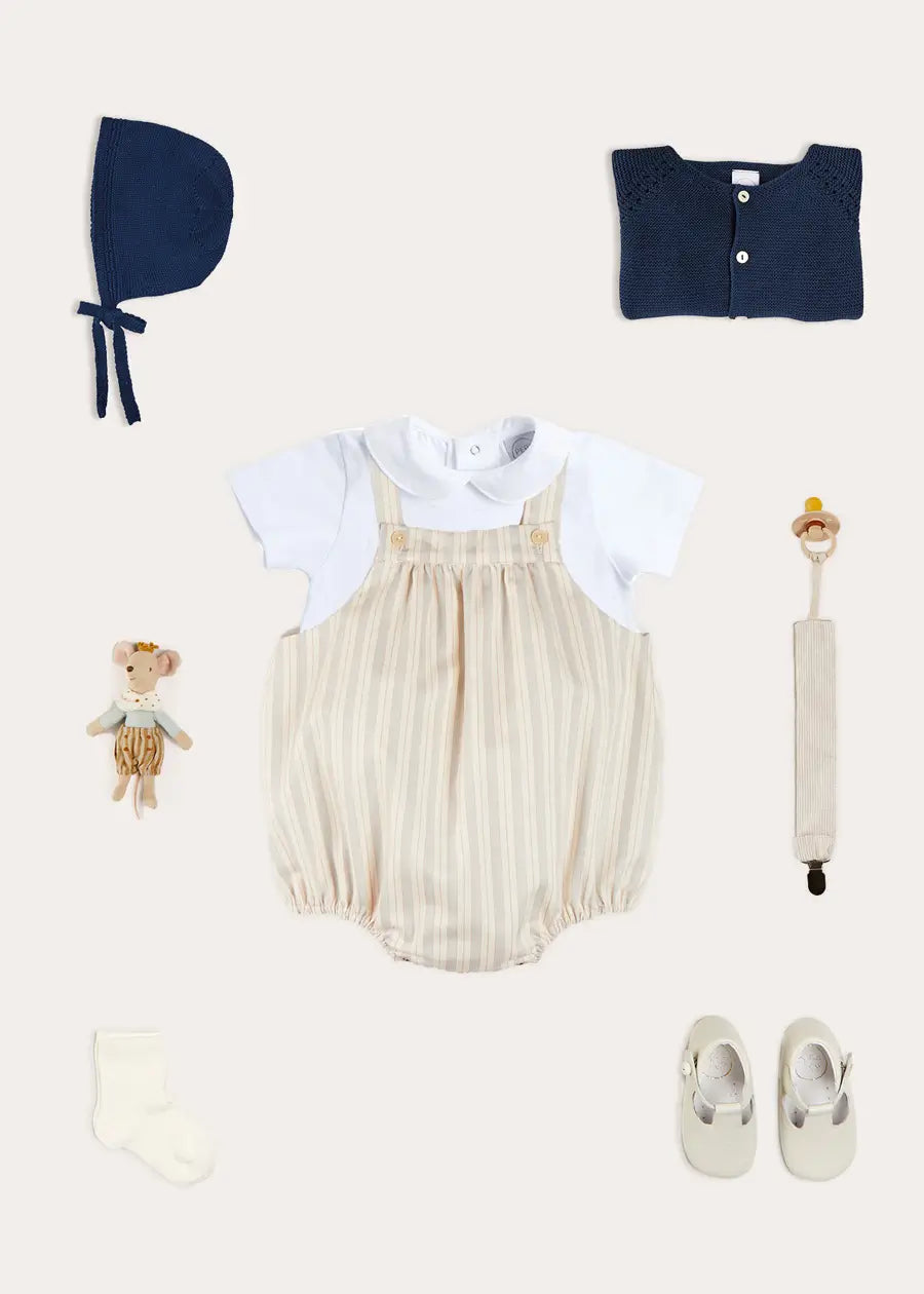 The Brompton Stripe Romper Baby Boy Look Look from Pepa London