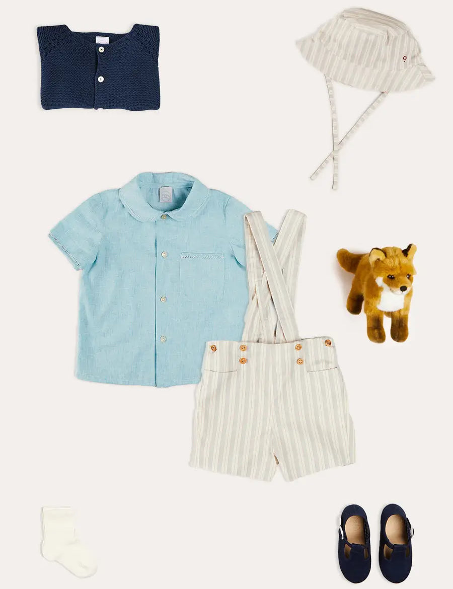 The Brompton Striped Short Toddler Boy Look Look from Pepa London