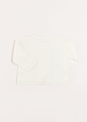 Boys Celebration Cardigan in Ivory (12mths-10yrs) Knitwear  from Pepa London