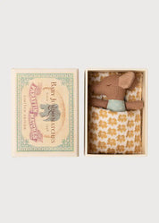 Sleepy Wakey Baby Mouse in a Matchbox in Blue Toys from Pepa London