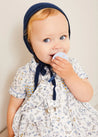 Ellis Liberty Print Hand Smocked Short Sleeve Shirt in Blue (12mths-4yrs) SHIRTS from Pepa London