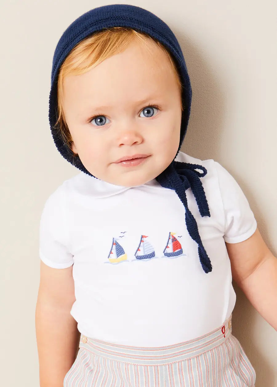 The Embroidered Boat Baby Boy Look Look from Pepa London