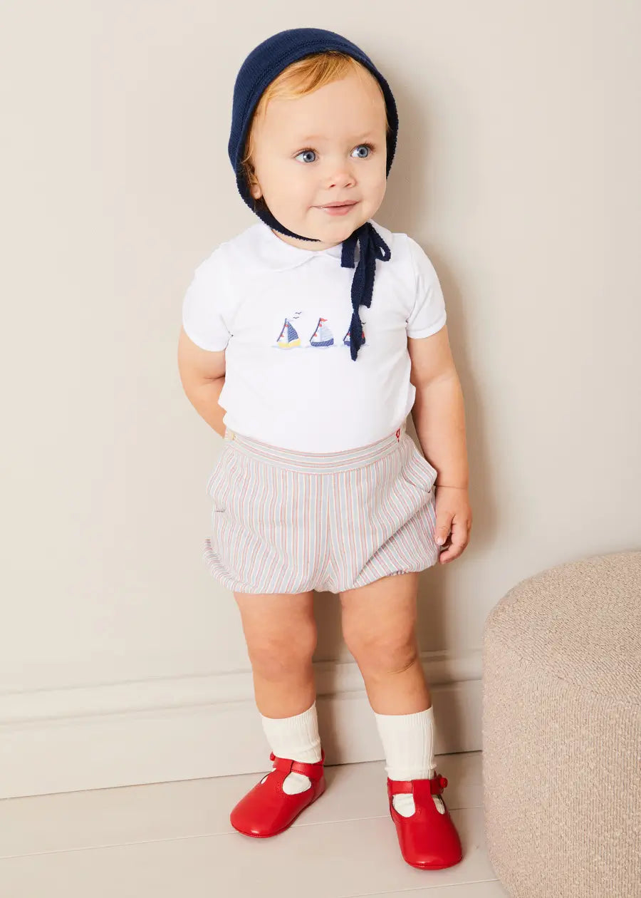 The Embroidered Boat Baby Boy Look Look from Pepa London
