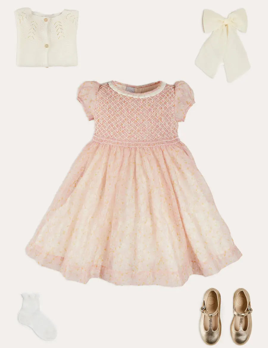 The Pink Constance Dress Girl Look Look from Pepa London