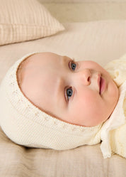Knitted Celebration Set in Off-White (1-18mths)