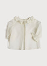 Classic Newborn Blouse with Lace Details (0-12mths) Tops & Bodysuits  from Pepa London