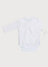 Newborn Side Tie Bodysuit With Rocking Horse Embroidery Beige (1-6mths) Tops & Bodysuits  from Pepa London