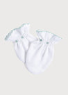 Green Hand Smocked Mittens Accessories  from Pepa London