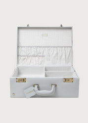 Pale Grey Leather Memory Case