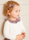 Beatrice Floral Long Sleeve Bodysuit in Navy (1mth-3yrs) Tops & Bodysuits  from Pepa London