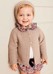 Beatrice Floral Bloomers in Caramel (3mths-2yrs) Bloomers  from Pepa London