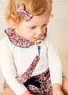 Beatrice Floral Dummy Clip in Navy Accessories  from Pepa London