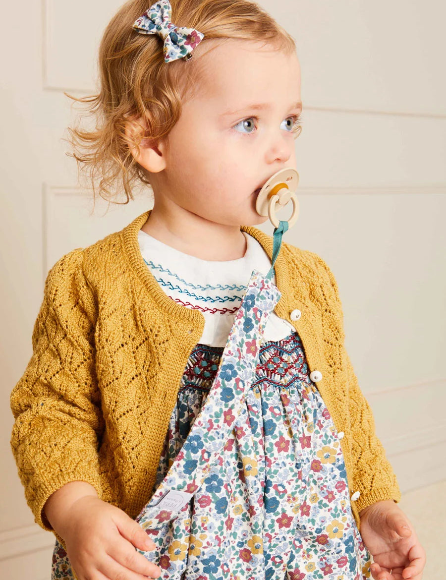 Emilia Floral Dummy Clip in Caramel Accessories  from Pepa London