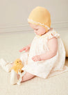 Esme Floral Hand Smocked Sleeveless Dress With Bloomers in White (1-12mths) DRESSES from Pepa London