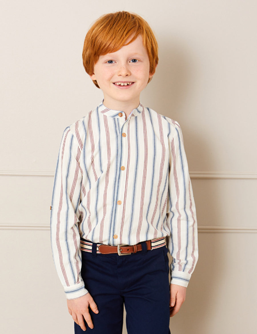 Beige Striped Belt Belts & Braces  from Pepa London
