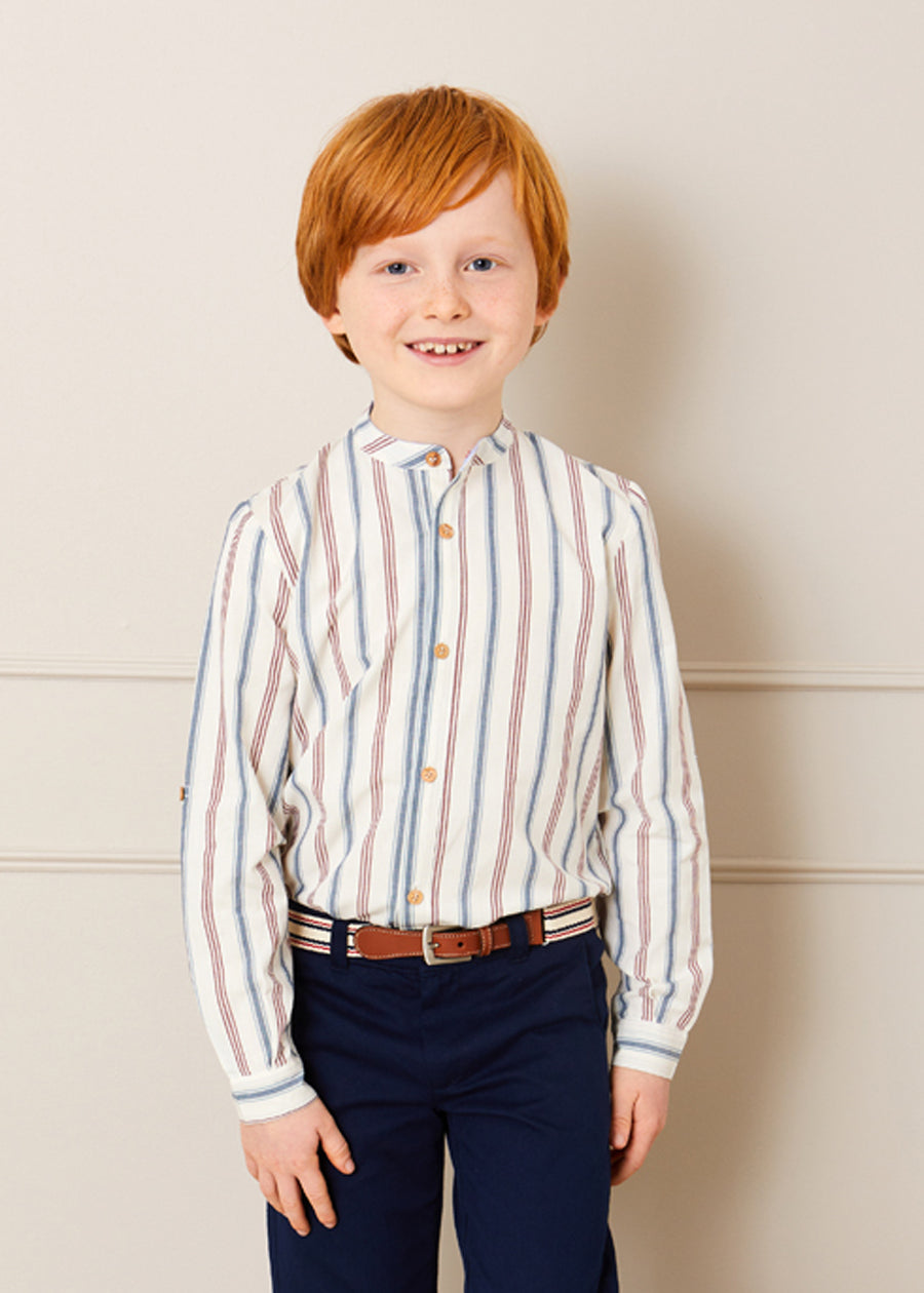 Beige Striped Belt Belts & Braces  from Pepa London