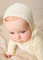Knitted Celebration Set in Off-White (1-18mths) KNITTED SETS from Pepa London