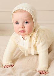 Knitted Celebration Set in Off-White (1-18mths) KNITTED SETS from Pepa London