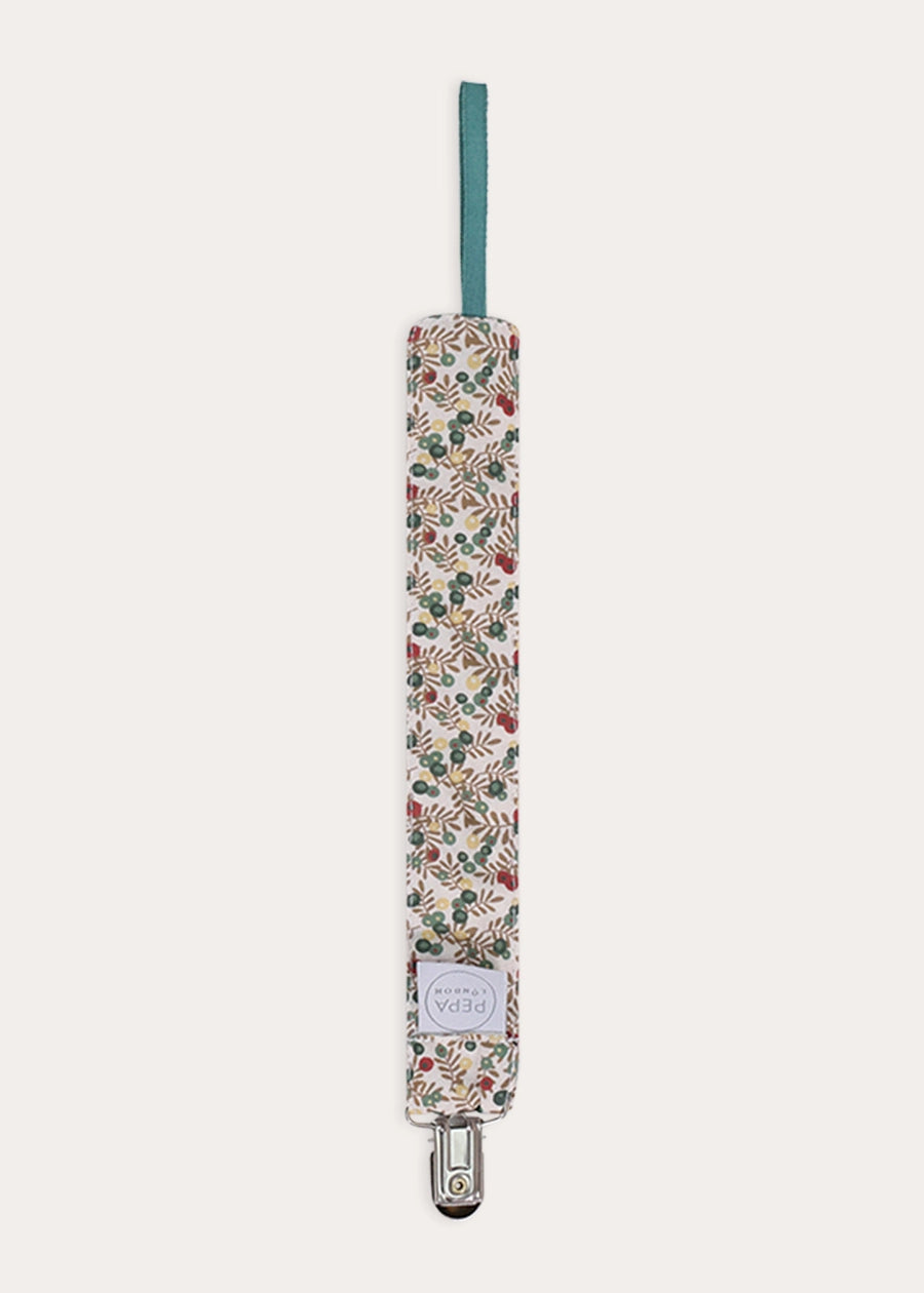 Evelyn Floral Dummy Clip in Green Accessories from Pepa London