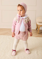 Plain Button Detail Bloomers in Pink (6mths-4yrs) Bloomers from Pepa London