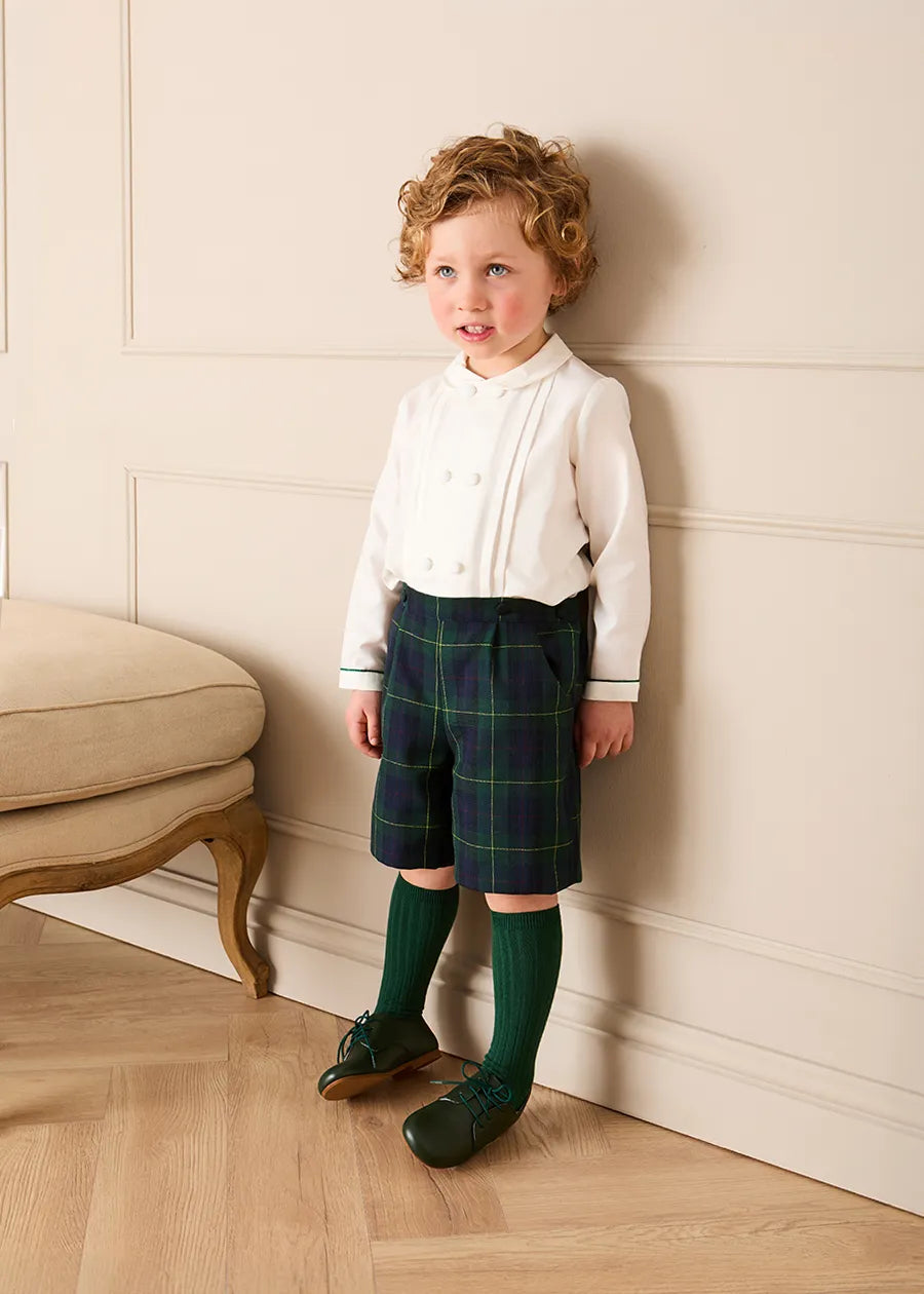 Radley Tartan Peter Pan Collar Two Piece Set in Green (18mths-6yrs) TWO PIECE SETS from Pepa London